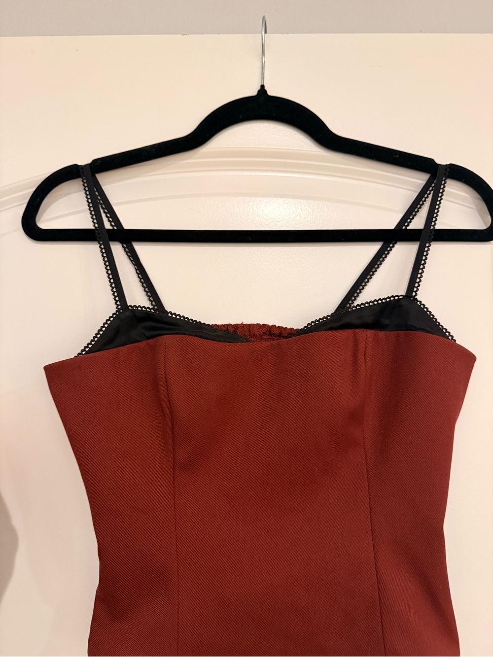 Reformation Melanie red & black top/tank/blouse XS/0. LIKE NEW! - Picture 2 of 7